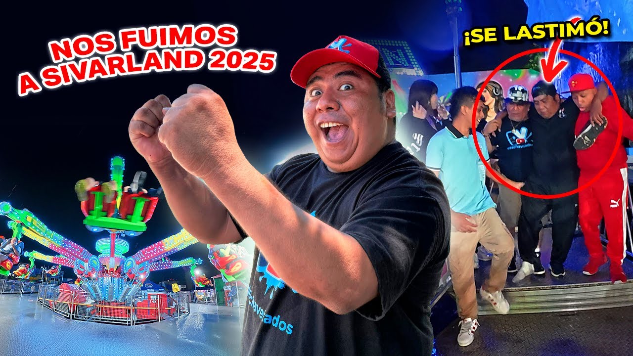 😳DISFRUTANDO el AMBIENTE en SIVARLAND 2025 *nos subimos al tagada* 😂