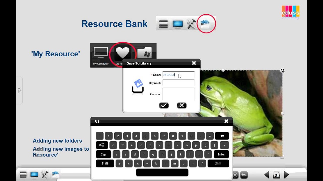 EasiNote Tutorial 6 - Resource Bank.