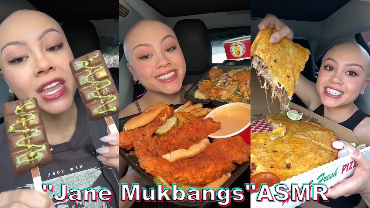 Jane Mukbang Eating TikTok Compilations | New @janemukbangs ASMR TikTok Videos