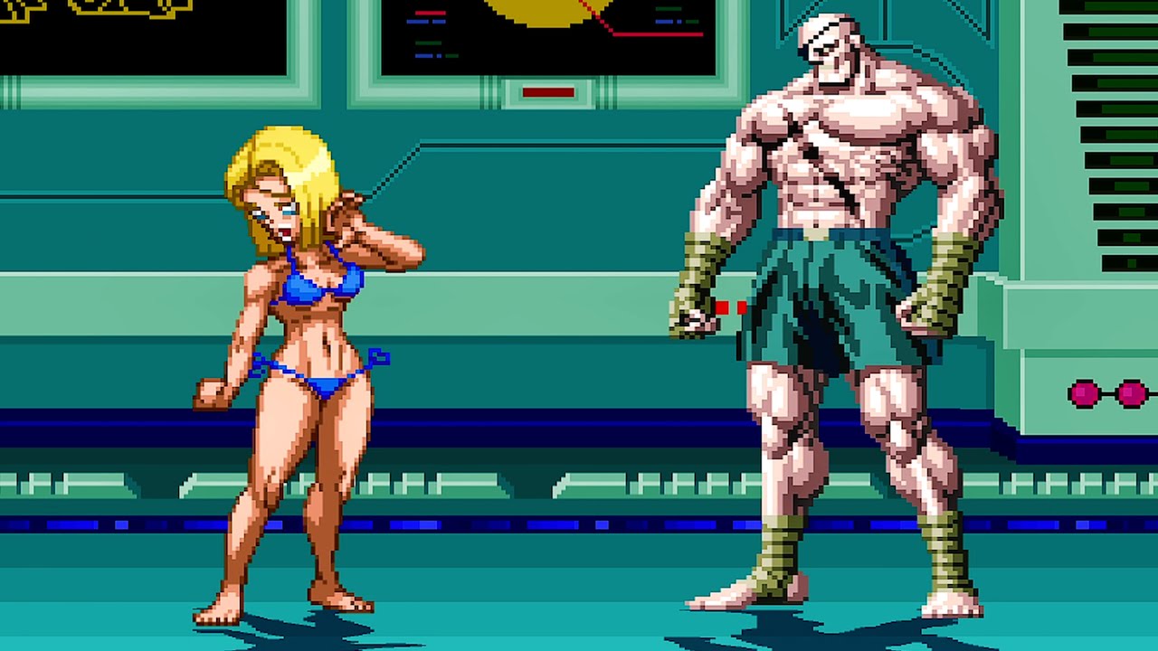 Android 18 Vs. Evil Sagat - Mechanical Muscle