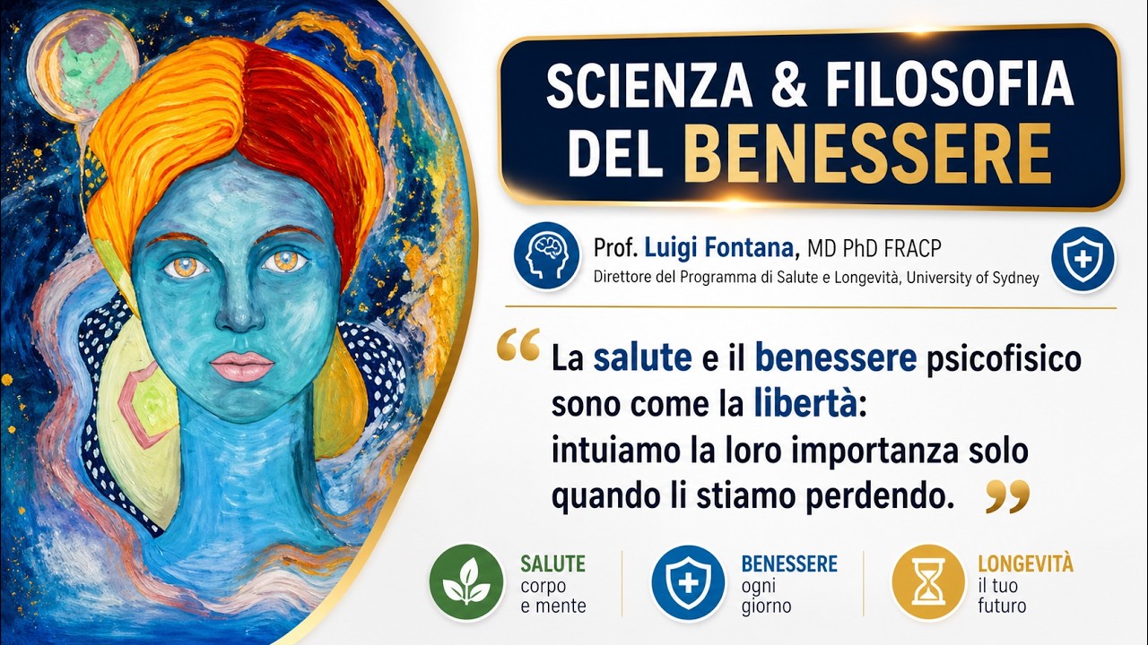 SCIENZA & FILOSOFIA DEL BENESSERE (Versione estesa) | Prof. Luigi Fontana MD PhD FRACP