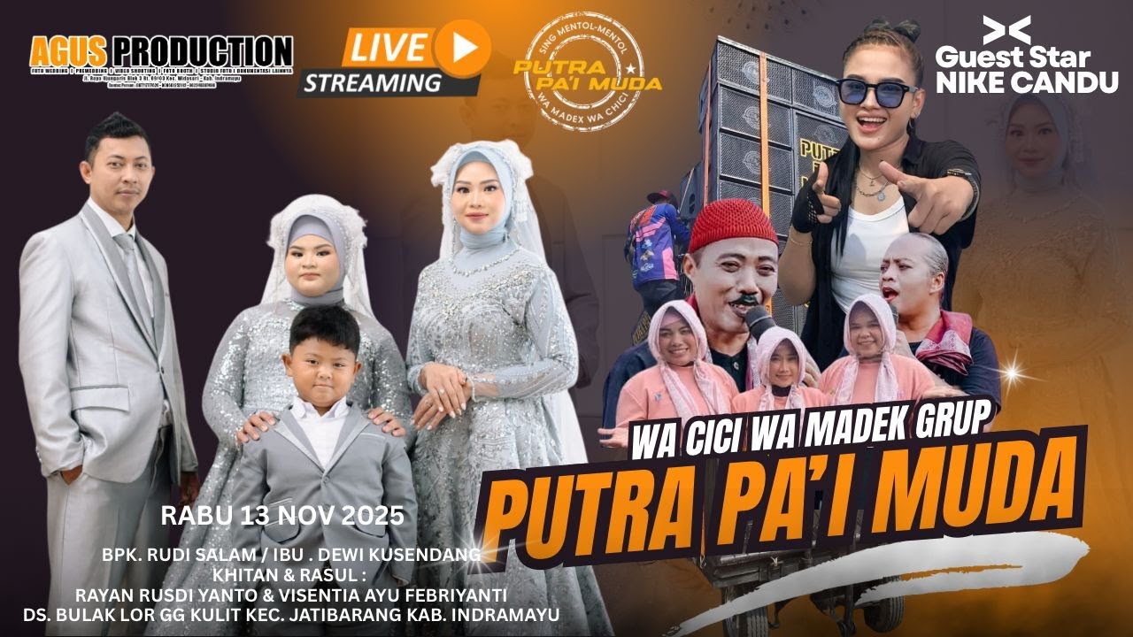 LIVE STREAMING PUTRA PA'I MUDA | SHOW BULAK JATIBARANG | 12 NOV 2025 || SIANG