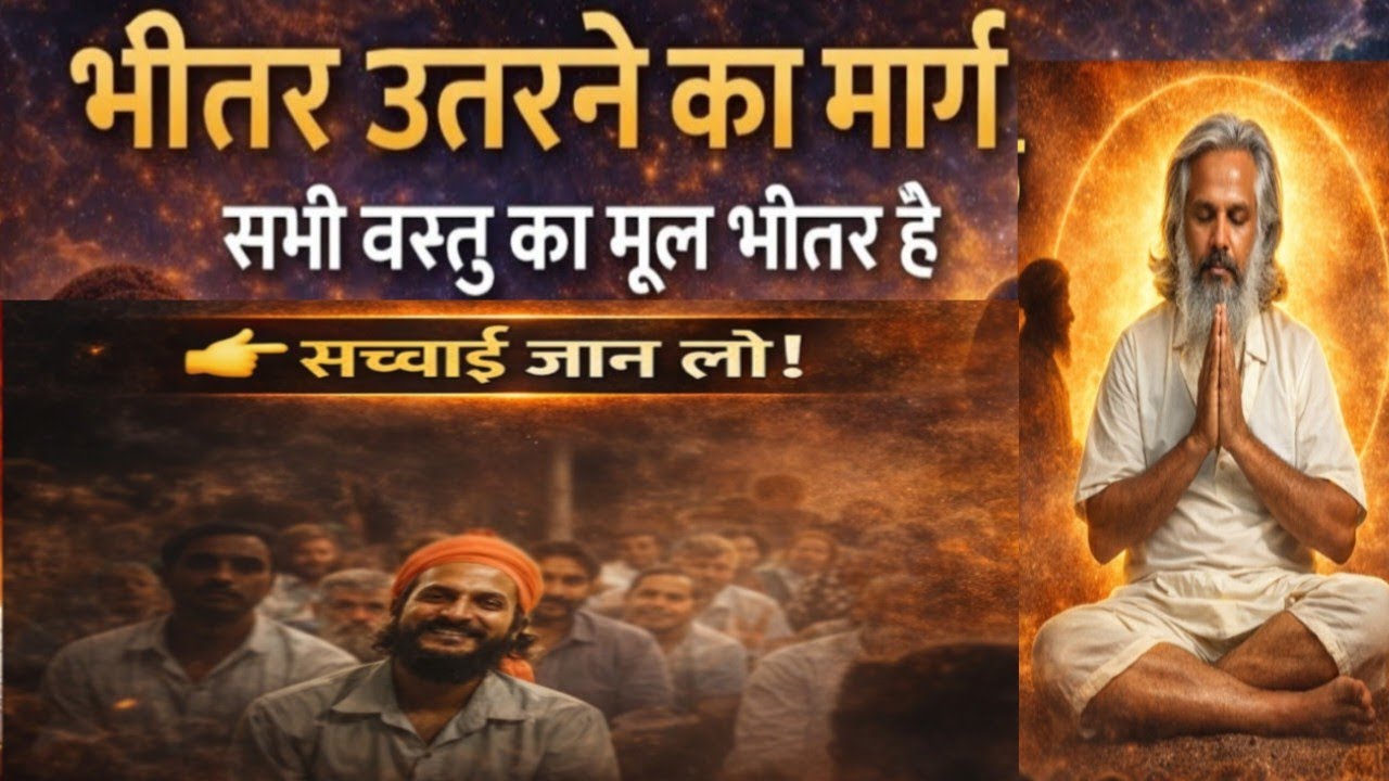 भीतर उतरने का मार्ग – जीवन का असली रहस्य सभी वस्तु का मूल भीतर है – जान लिया तो सब जान लिया।