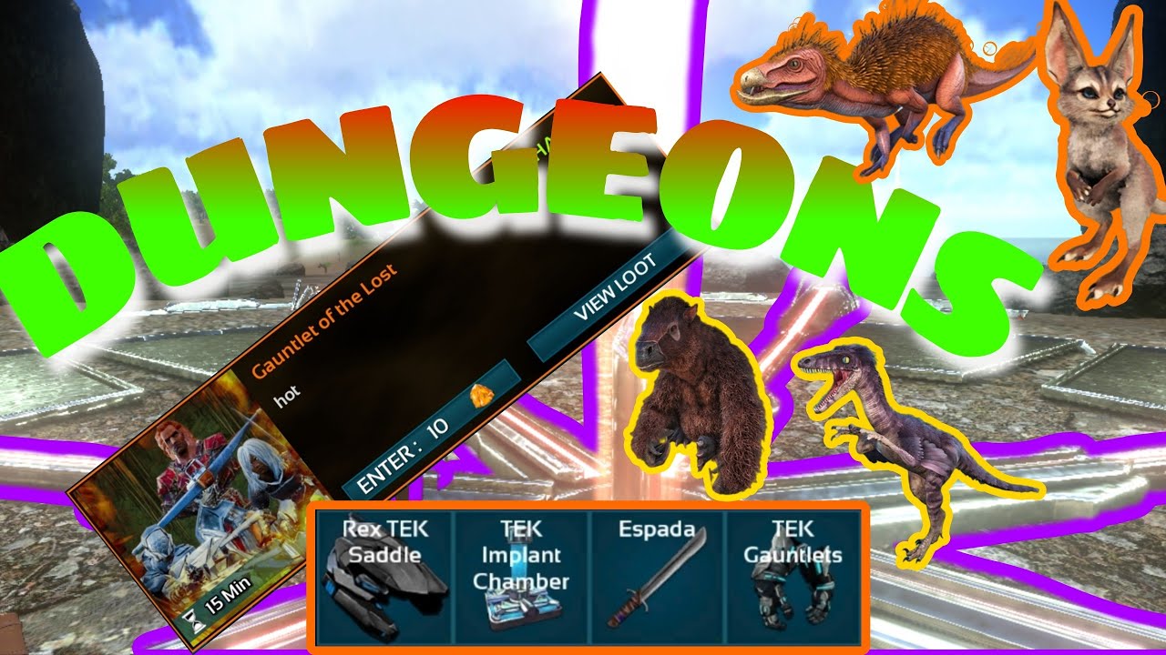 pasa cualquier DUNGEON sin ecepsión tips y la información más completa posible ark mobile