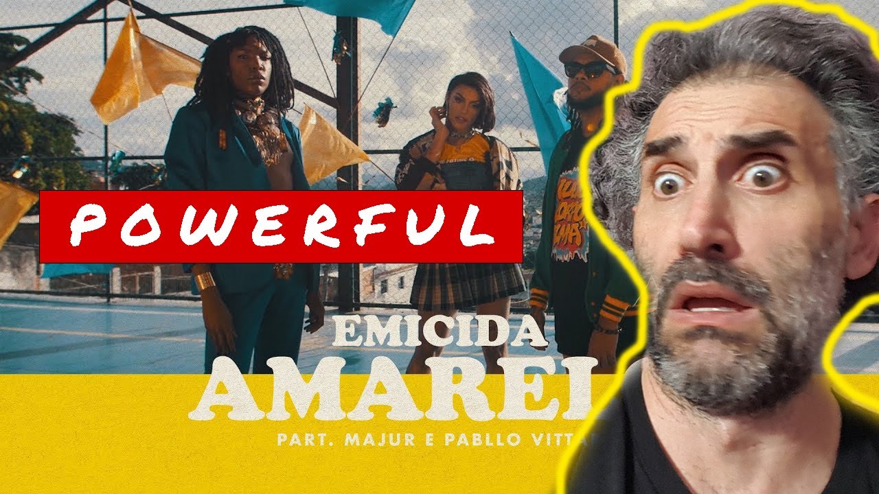 SINGER REACTS TO Emicida - AmarElo - part. Majur e Pabllo Vittar - FIRST TIME