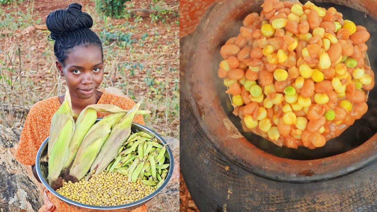 How to Cook Traditional Githeri in the Village