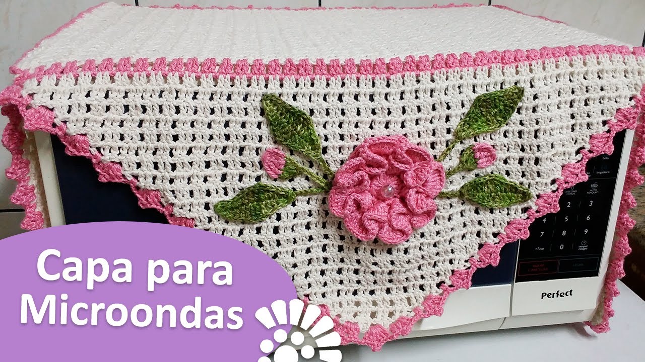 Capa para Microondas de Croch&ecirc; - Passo a Passo