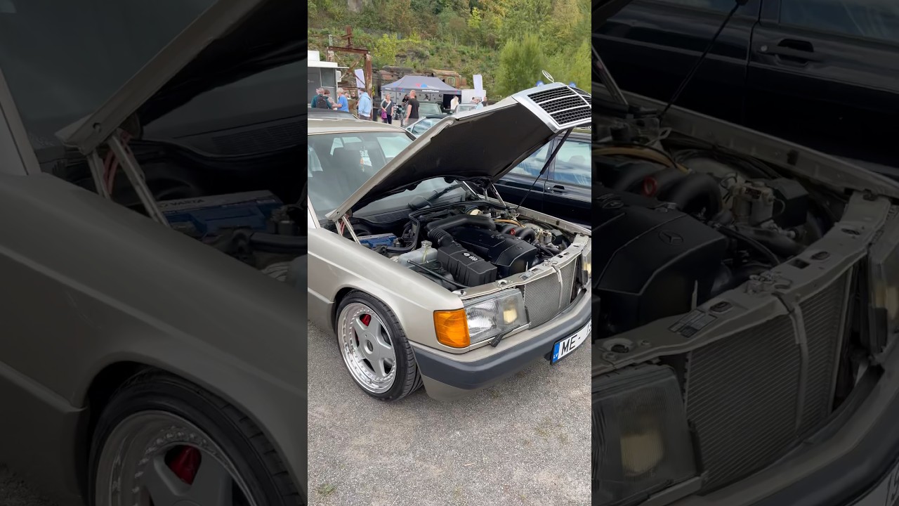🇩🇪Clean W201 190E M104 Engine Swap Sch&ouml;ne Sterne 2025. #germany #mercedes #w201 #190e #m104 #amg