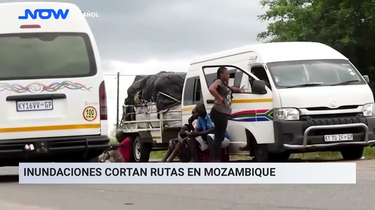 Inundaciones cortan rutas de transporte en Mozambique
