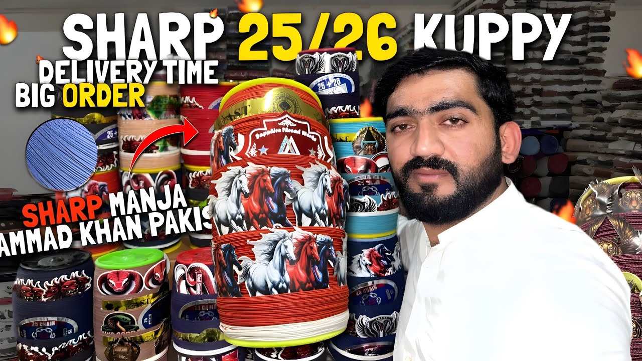 Dubai Basant Sharp Thread Ready For Kite Cutting With Manja 25/26 Kuppay😍