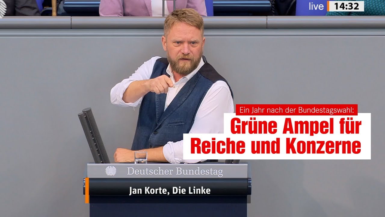 Ein Jahr seit der Bundestagswahl: Gr&uuml;ne Ampel f&uuml;r Reiche und Konzerne
