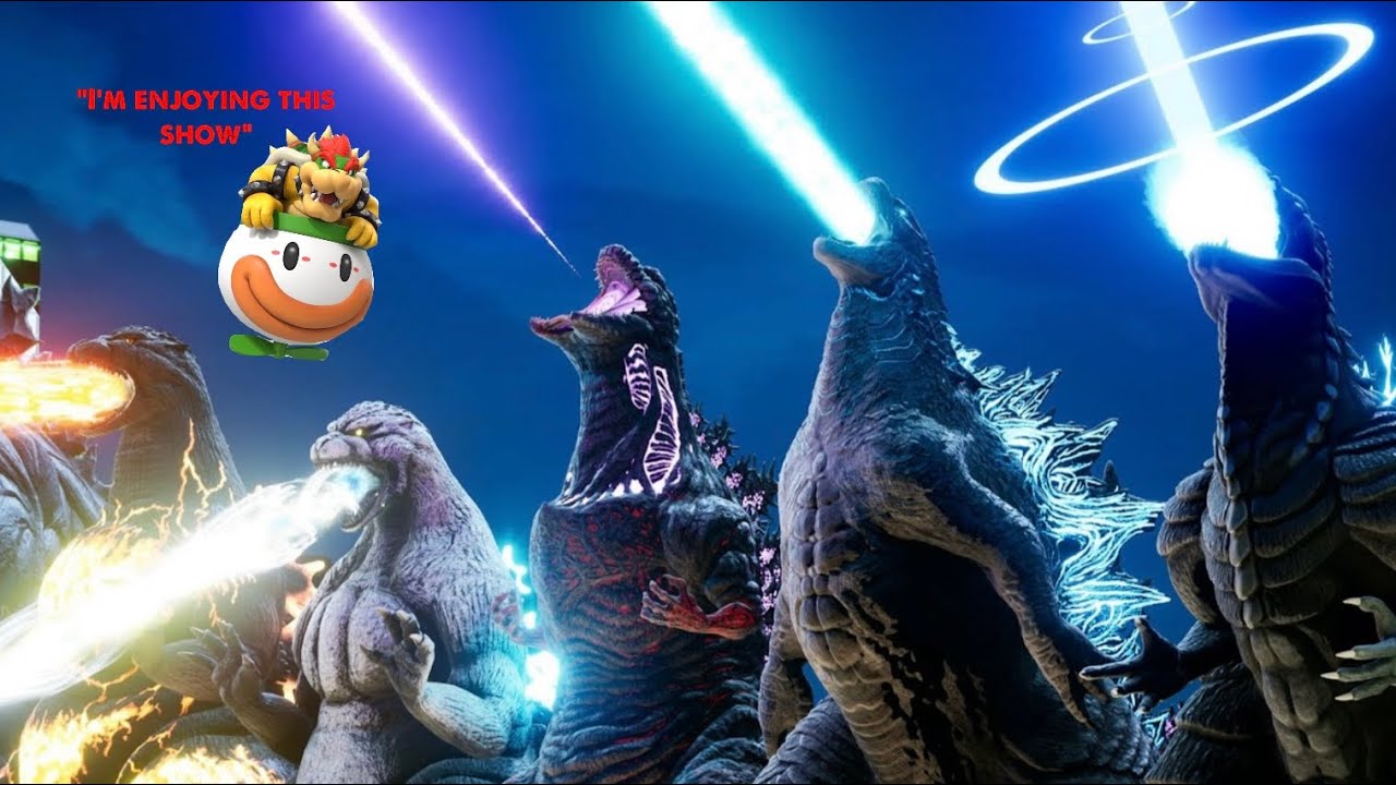 Gaming Bowser “ Bowser reacts to EVOLUTION of GODZILLA’S ATOMIC BREATH”