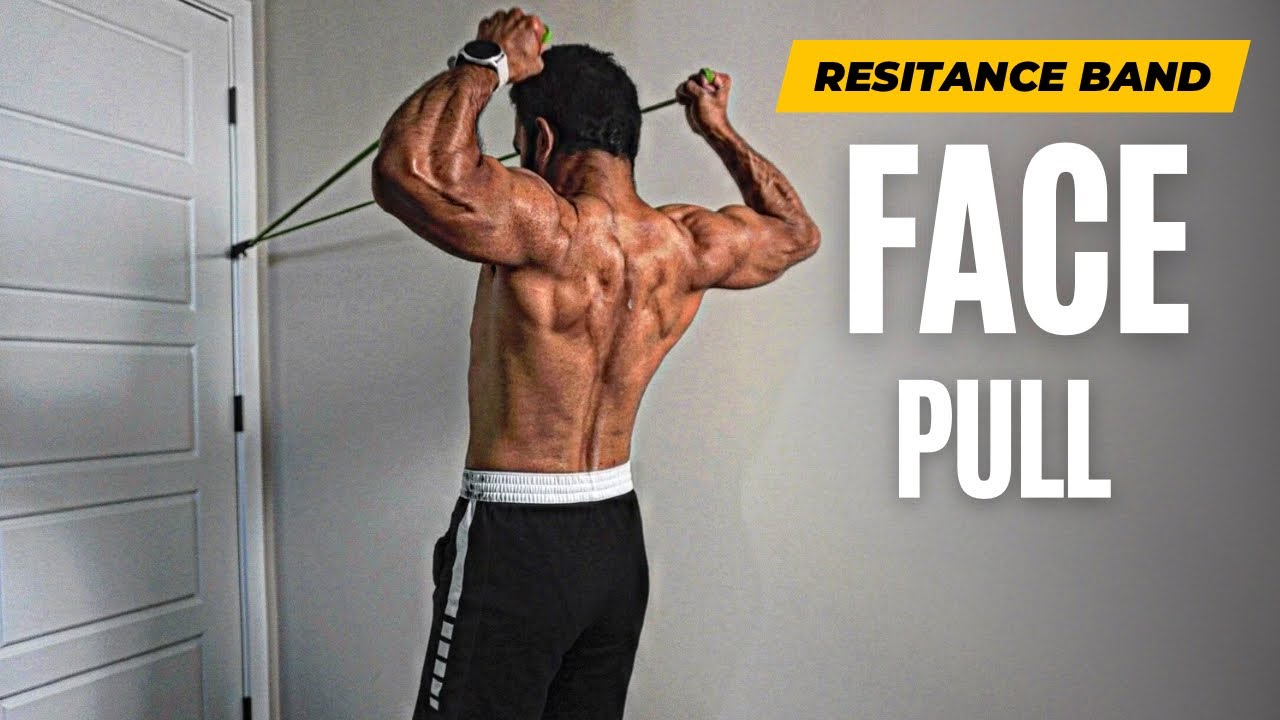 How To Do Face Pull With Resistance Band | Upper Back & Rear Delts Workout | Fitness My Life