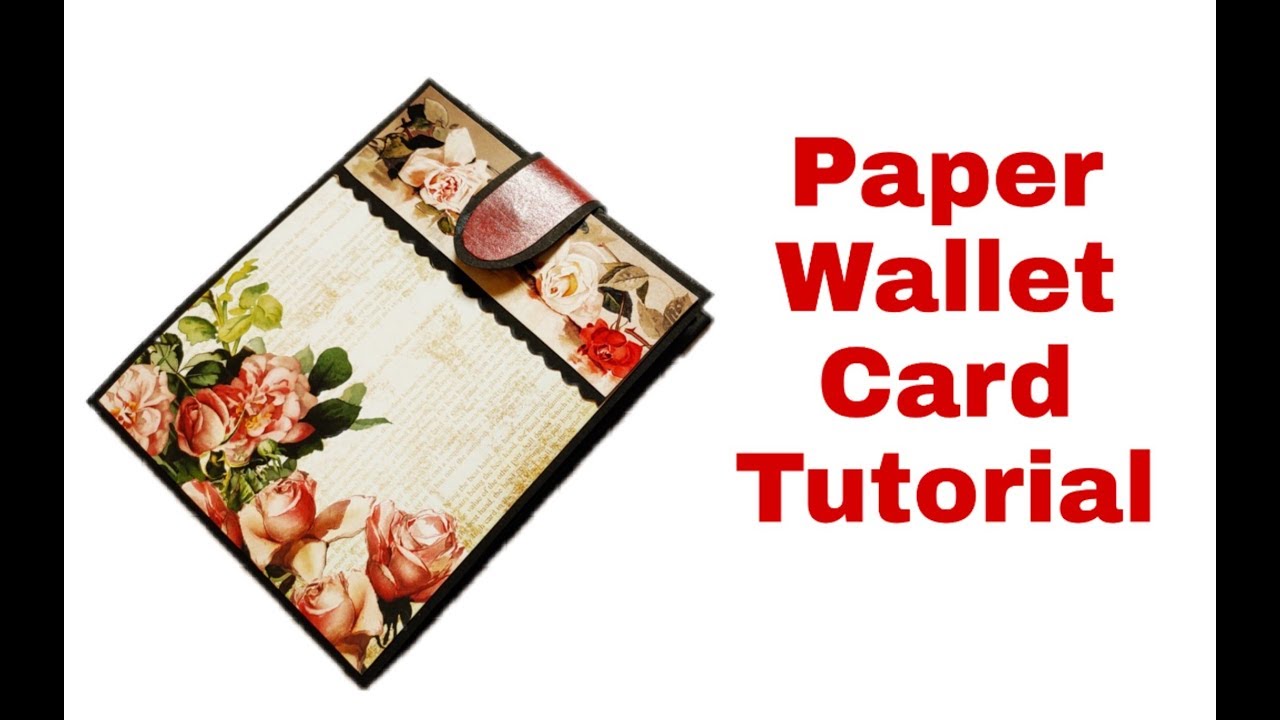 How to Make Paper Wallet Card | Paper Wallet Card Tutorial