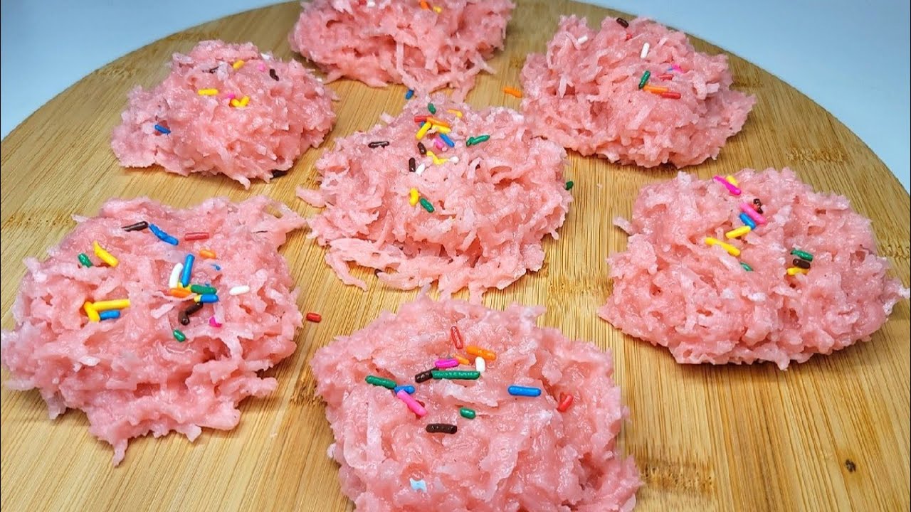 кокосовые сахарные пирожные | рецепт