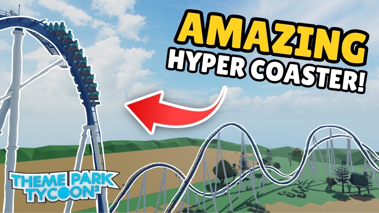 APEX || AWESOME B&M Hyper Coaster in Theme Park Tycoon 2!
