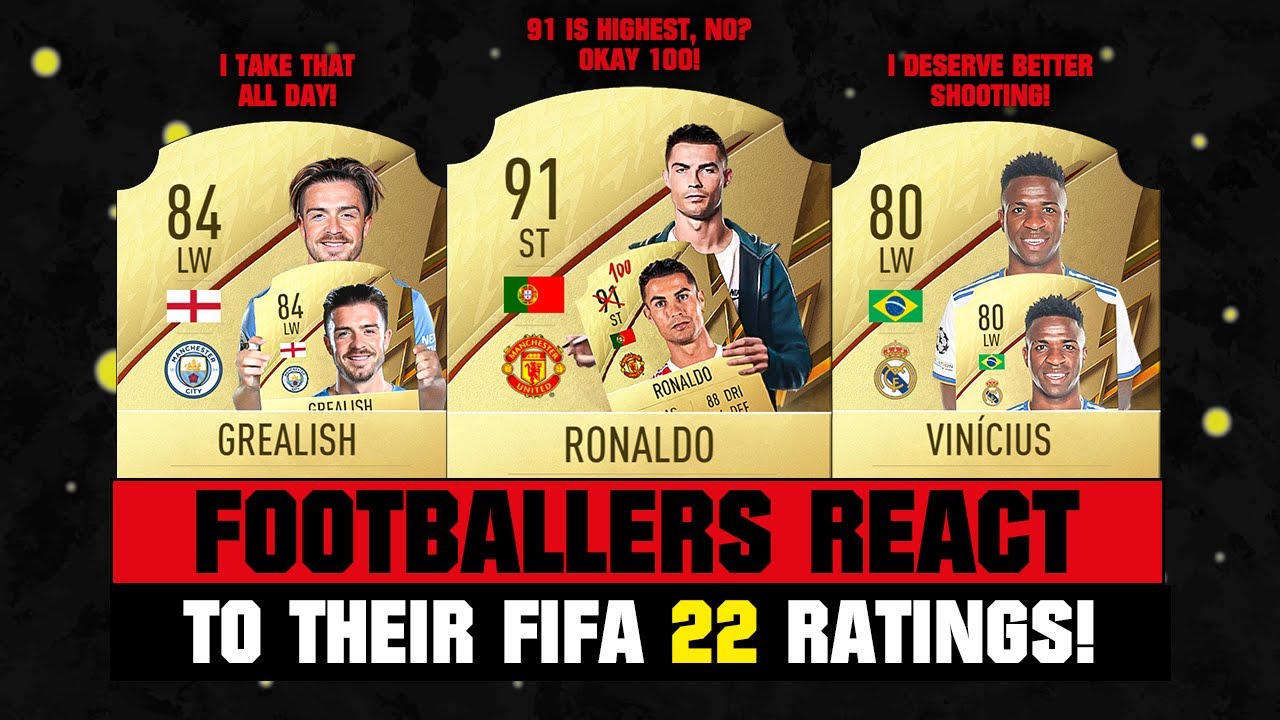 FOOTBALLERS REACT TO THEIR FIFA 22 RATINGS! 😂🔥 ft. Ronaldo, Grealish, Vinicius JR&hellip; etc