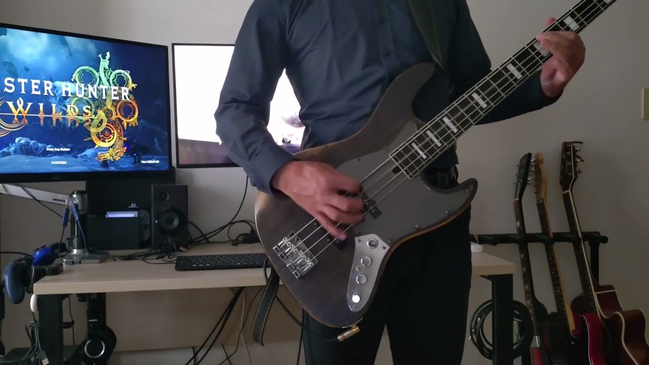 【FFXIV】【MHWilds】オメガ戦BGM eScape bass cover