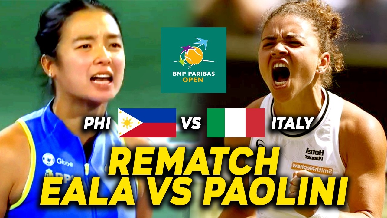 BUONG ITALY GINULAT! ALEXANDRA EALA VS WORLD #6 JASMINE PAOLINI | QUARTER FINALS BNP PARIBAS OPEN