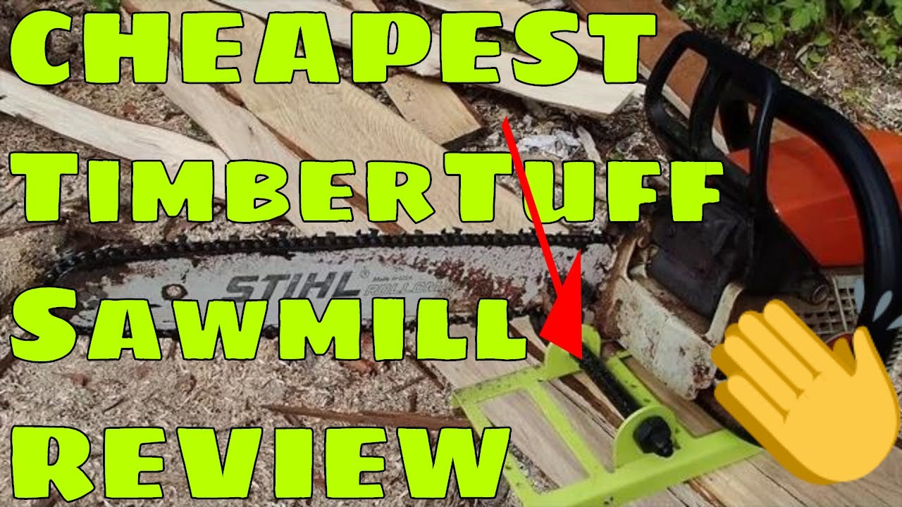 TimberTuff 'Saw Guide' Sawmill Review - Cutting my first Beam