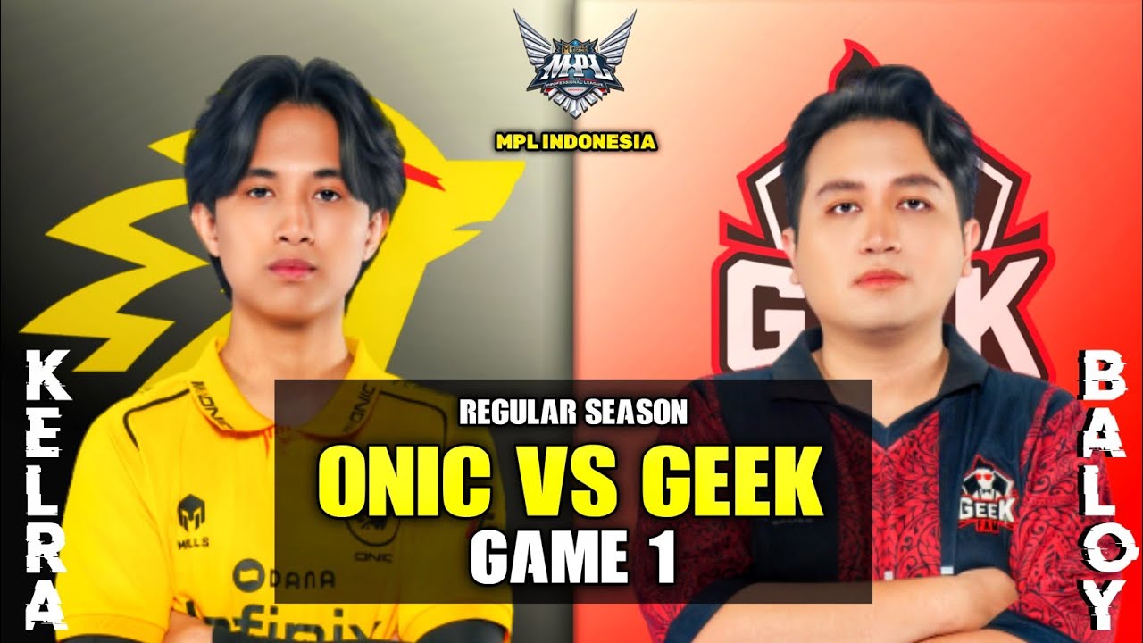 ONIC ID против GEEK FAM, игра 1 | MPL Индонезия, 17 сезон - Регулярный сезон | ONIC против GEEK