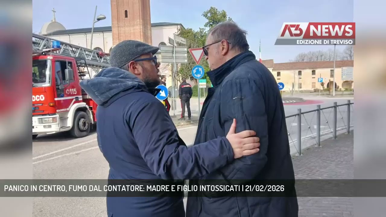 PANICO IN CENTRO, FUMO DAL CONTATORE: MADRE E FIGLIO INTOSSICATI | 21/02/2026