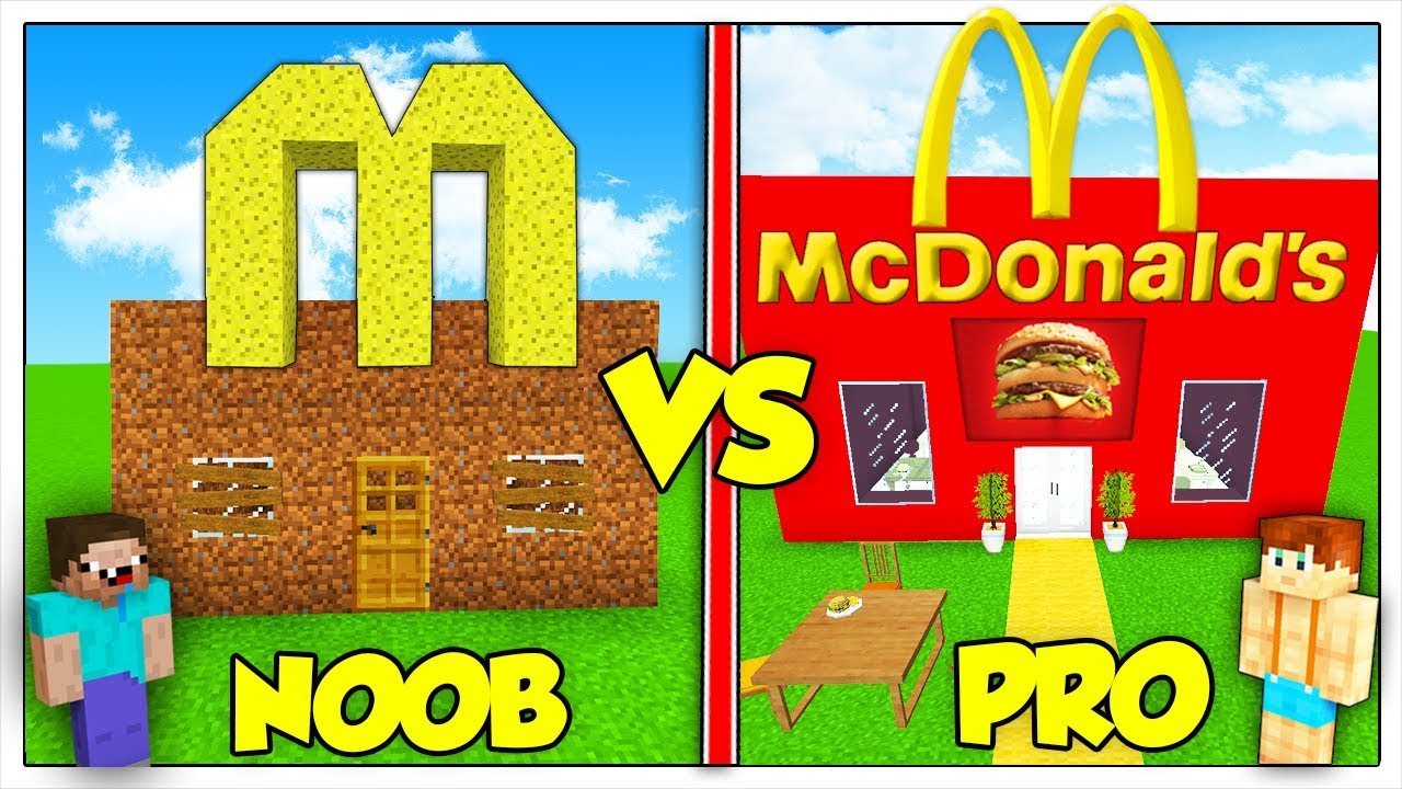MCDONALD’S NOOB CONTRO MCDONALD’S PRO! - Minecraft ITA