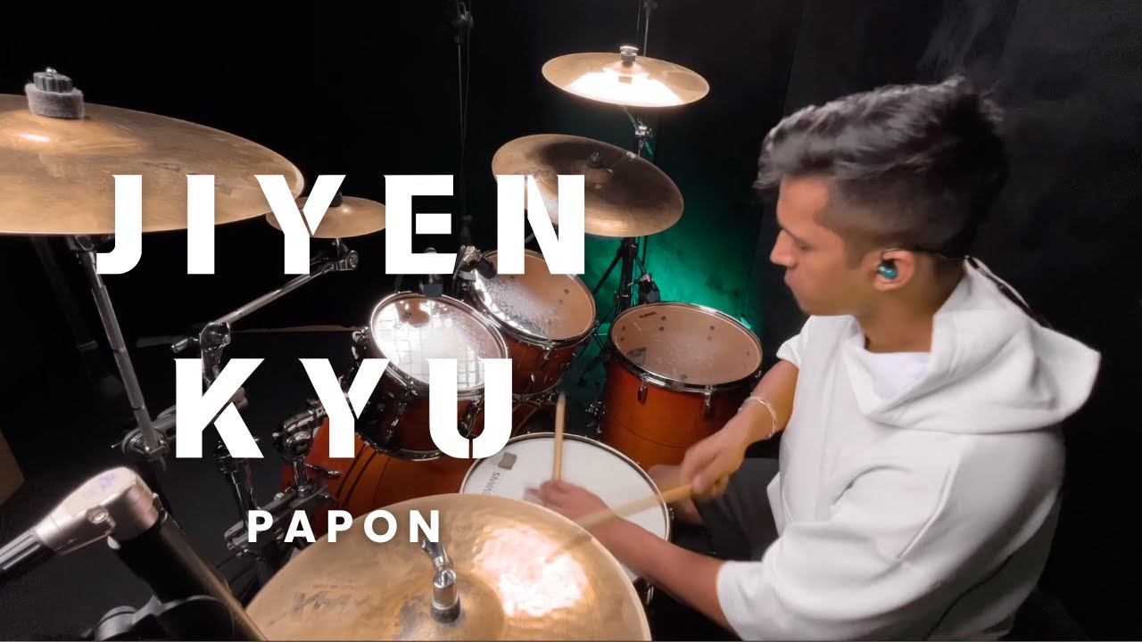 Jiyen Kyu | PAPON | Drum Cover | Studio Recording #jiyenkyun #papon #paponlive