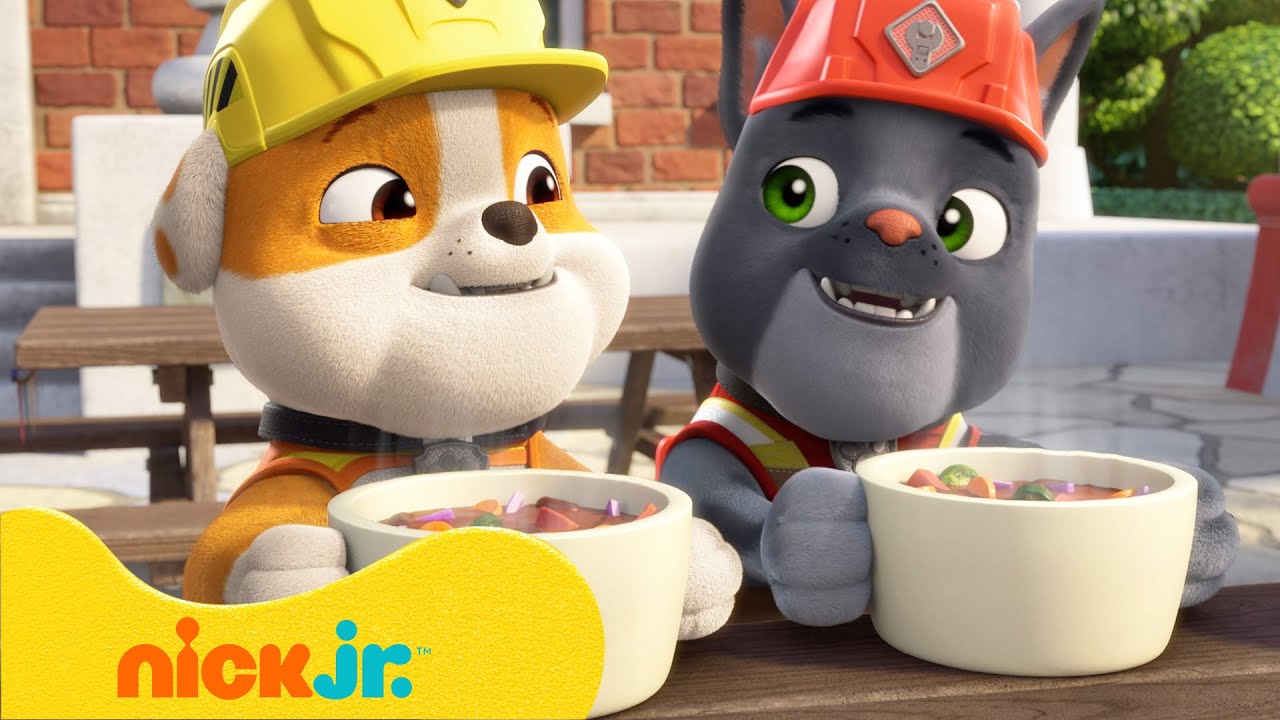 Rubble y su equipo | ¡Deliciosos rescates de comida de Rubble en Builder Cove! | Nick Jr. en Español