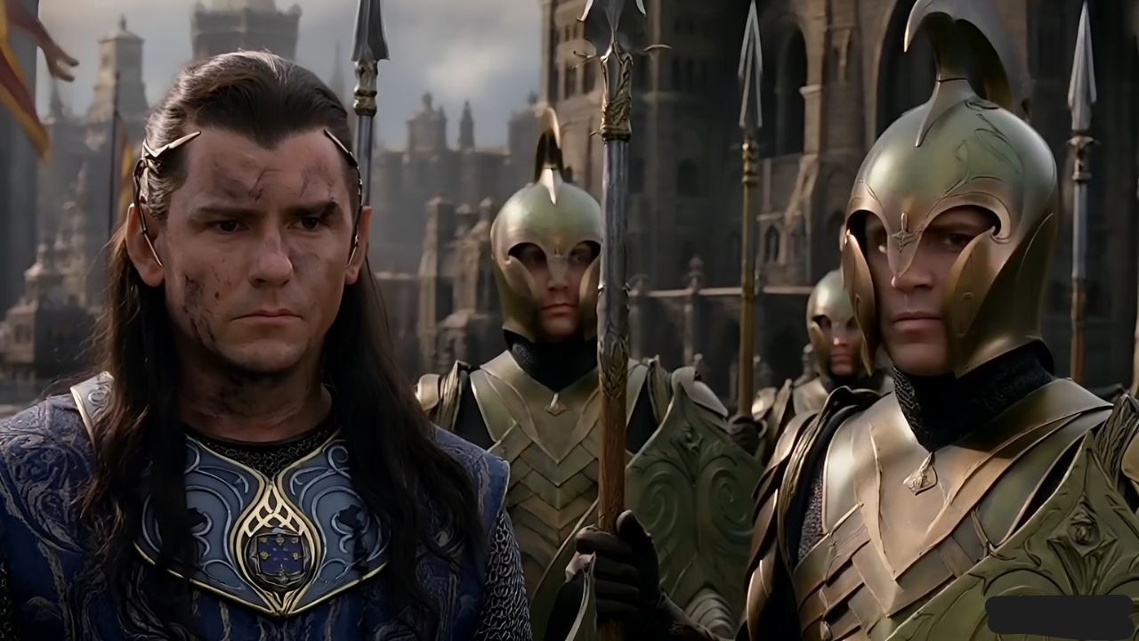 Gil Galad rallies Lindon for war against Mordor #lordoftherings #lotr #thehobbit #film