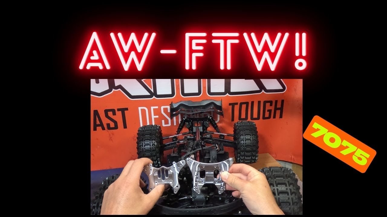 Strength + Style: AW Machining Shock Tower Install on Kraton 6S!