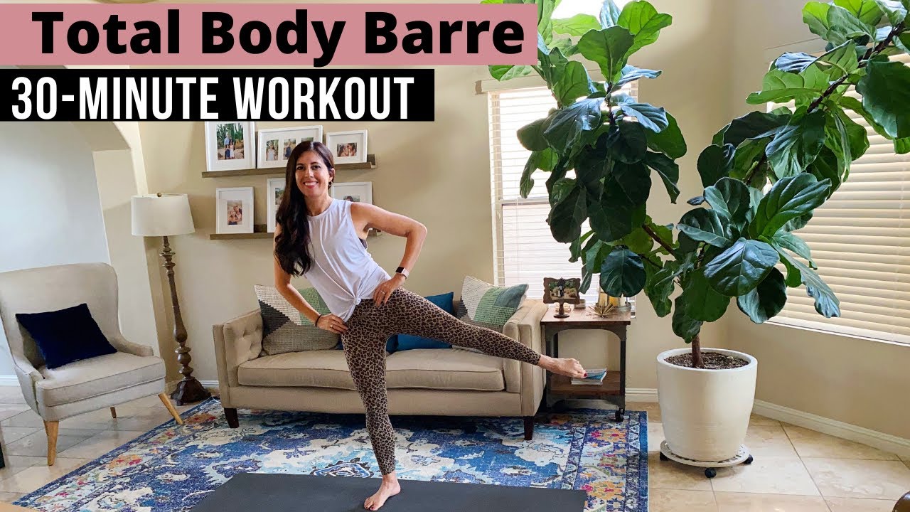30-minute bodyweight only barre workout