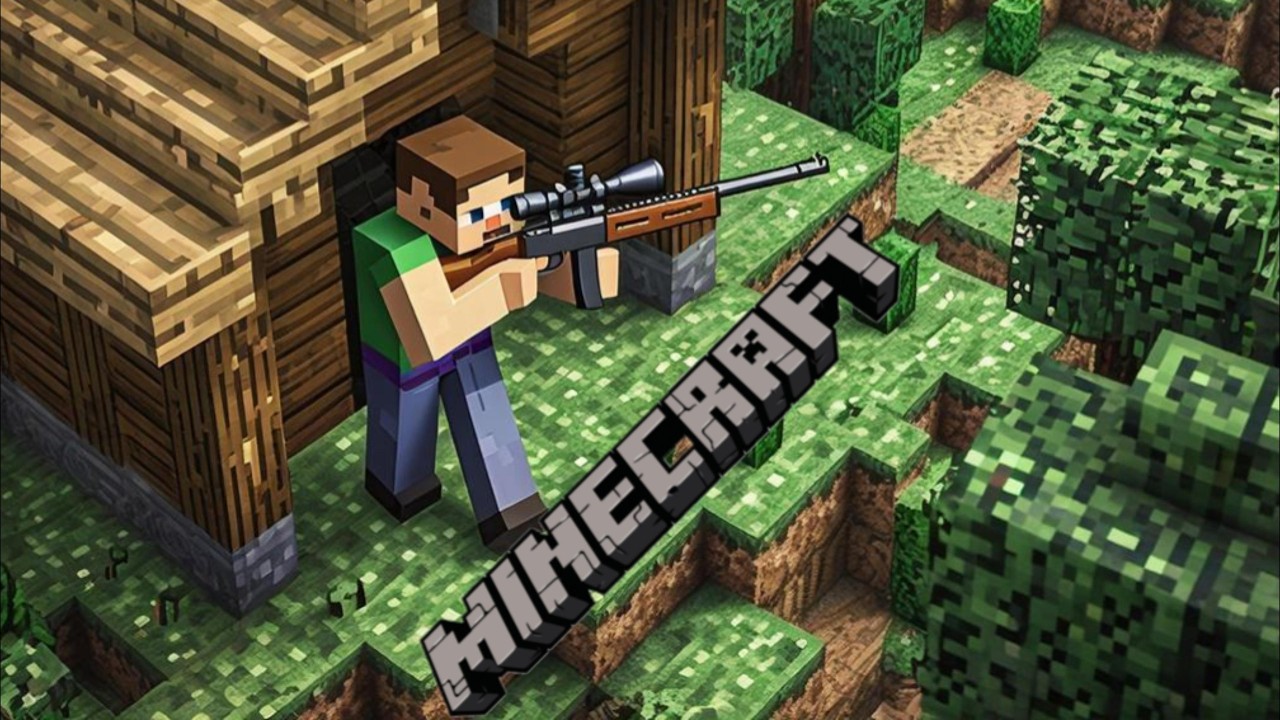 Чуть пряток и снайпера в Minecraft