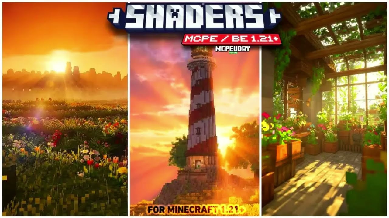 Top 5 BEST Realistic Shaders (1.21+) | Minecraft PE Shaders 1.21+