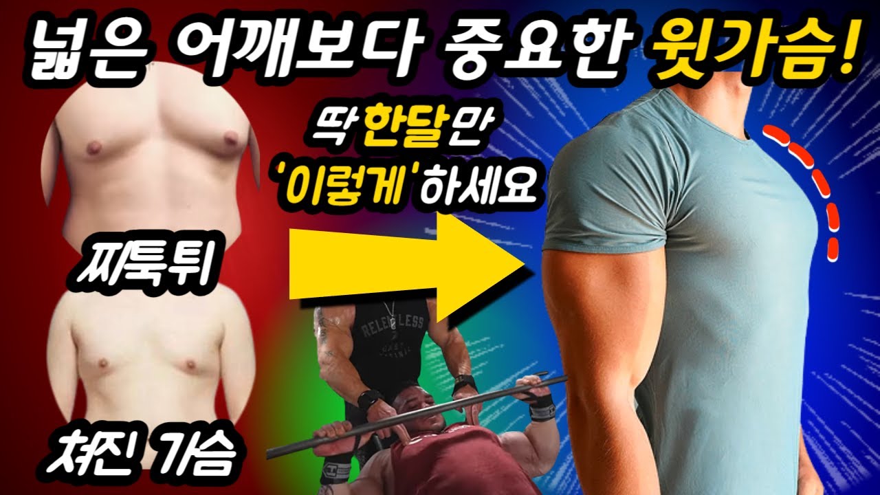 '이 운동'을 알고 윗가슴 운동 제대로 하면 바로 해결됩니다! (인클라인 벤치프레스의 모든 것)
