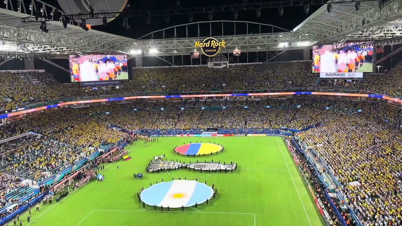 Copa America final Argentina Vs Colombia 2024 Copa America, final national anthems