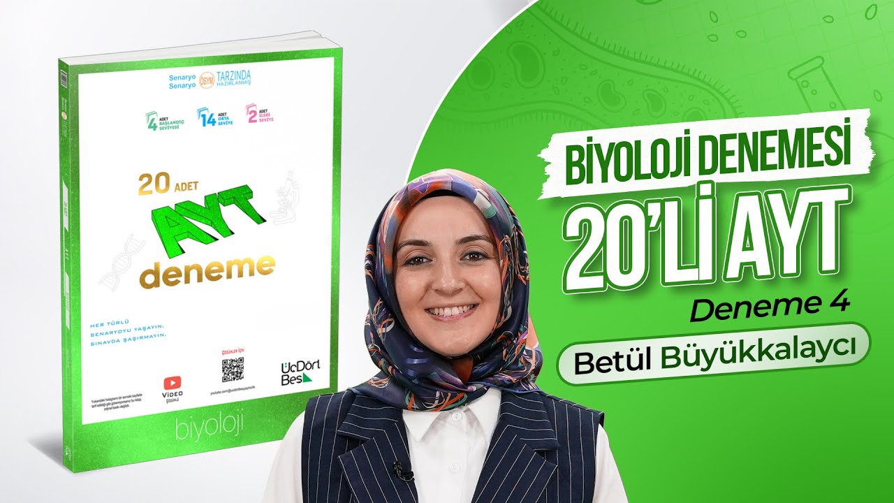 FEN BİLİMLERİ AYT 20'Lİ BRANİ DENEMELERI BİYOLOJİ DENEMESİ- 4