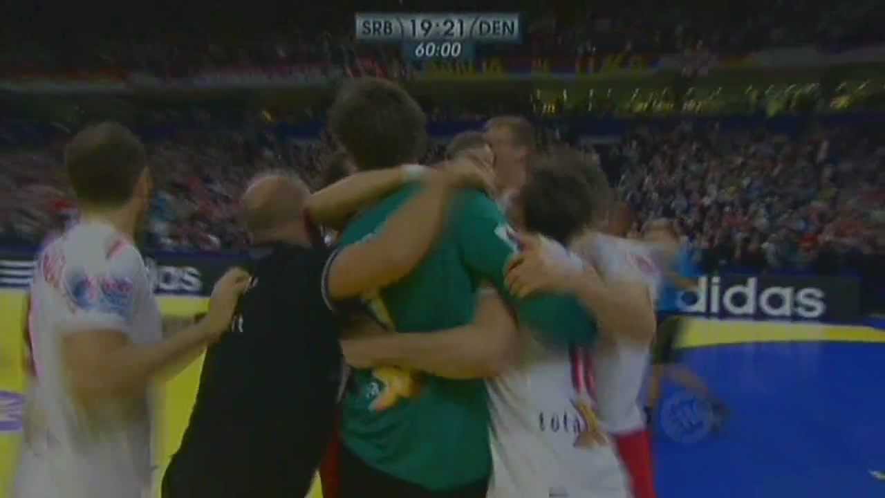 Euro Handball Final 2012 - Serbia vs. Denmark 19-21 - Last minute