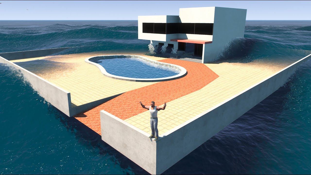 Franklin House Flow in Ocean - INDIAN BIKES DRIVING 3D