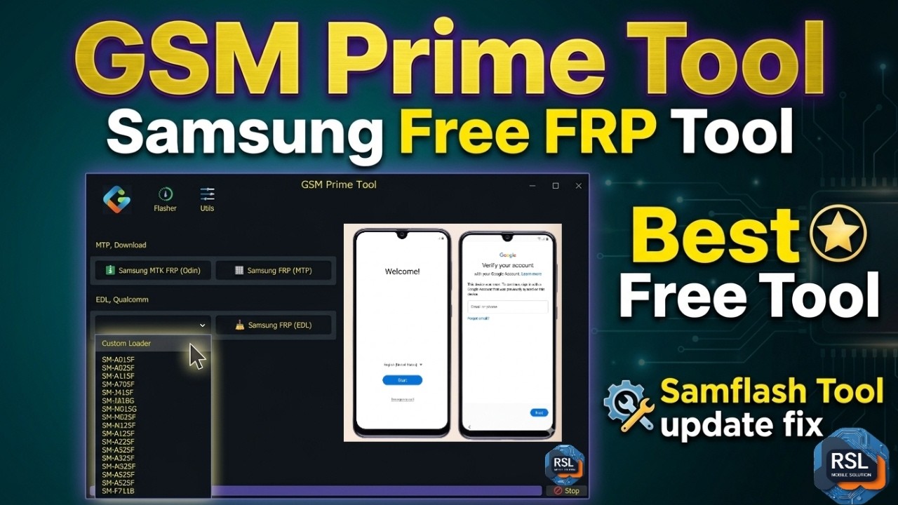 GSM Prime Tool: Best FREE Samsung FRP Unlock Tool (One-Click) | Samflash Tool Fix 2026