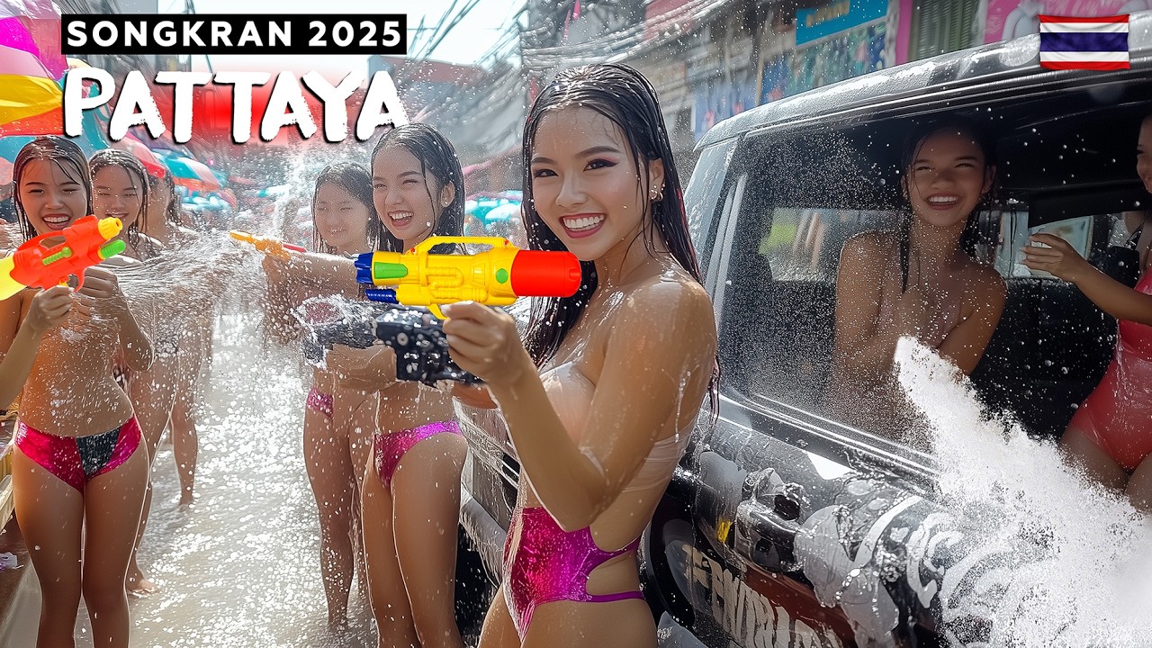 💦🔫 Songkran 2025 Soi 6 Pattaya Water Festival in Thailand, Part 2 [4K HDR Walking Tour]