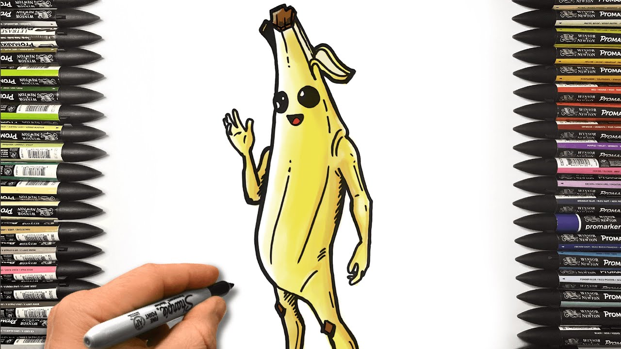 How to Draw Peely from Fortnite