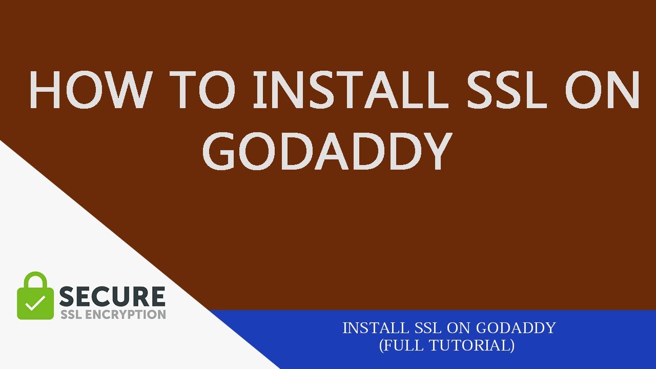 How to install SSL on godaddy free
