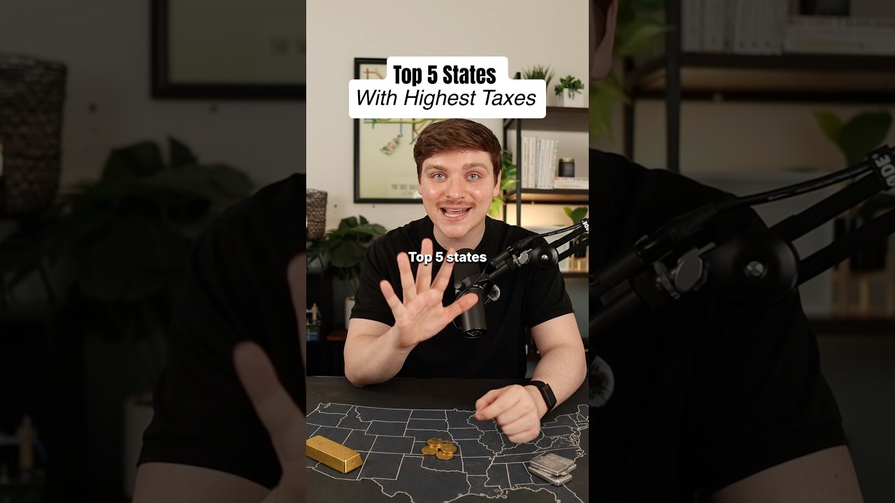 Highest Taxed States 💰#money #taxes #wealth