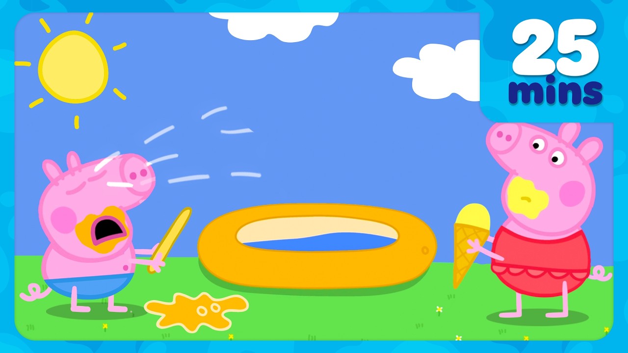 George Drops Ice Cream & CRIES 😭 Peppa Pig Full Episodes | 25 Minutes