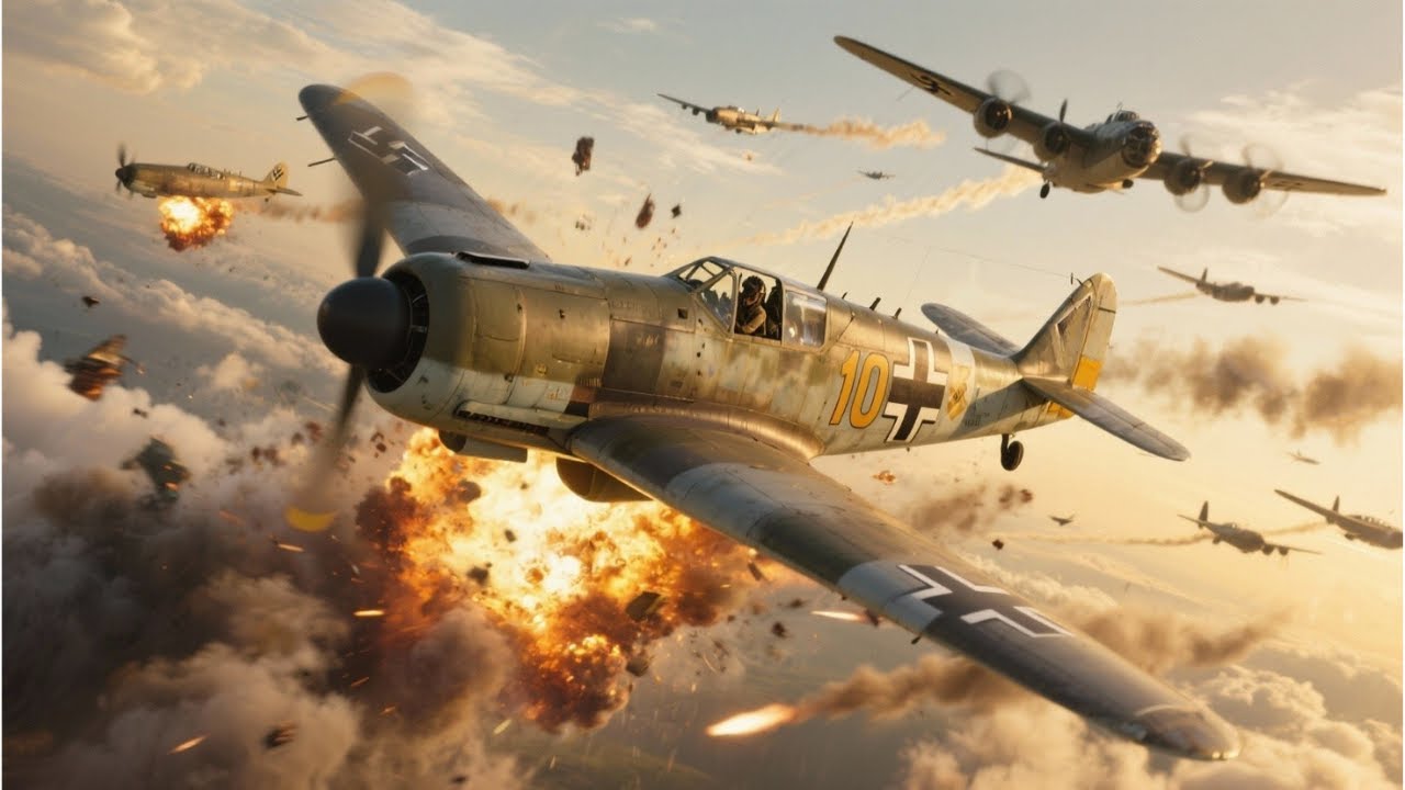 Deutscher Kampfpilot schoss 9 feindliche Bomber in NUR 20 Minuten ab