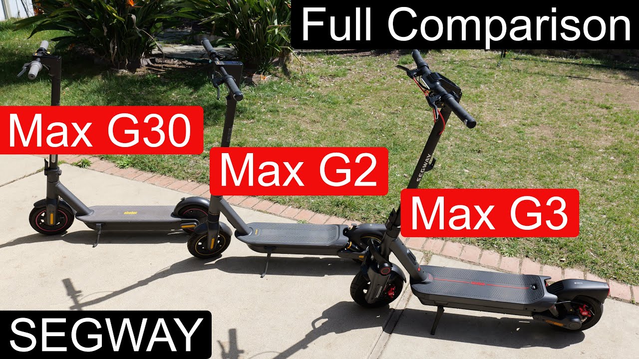 G30 vs G2 vs G3: Acceleration, Hill Climbs & More! Which Ninebot MAX Wins?