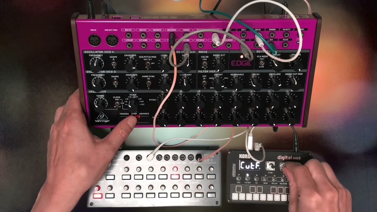 #157 Behringer EDGE, Korg NTS-1 mkII, Korg SQ-1
