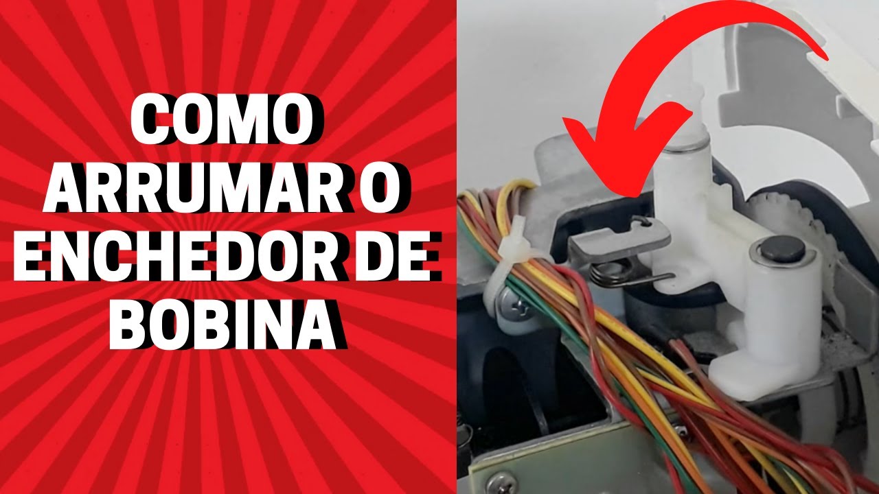 Como arrumar o enchedor de bobina máquina de costura eletrônica