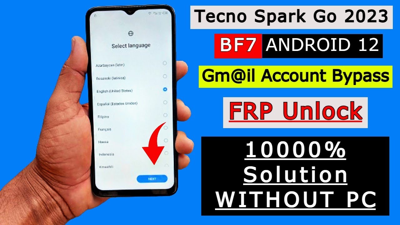 Tecno Spark 10c FRP Bypass Without PC Android 12 | K15K Remove FRP Google Account Bypass New Method